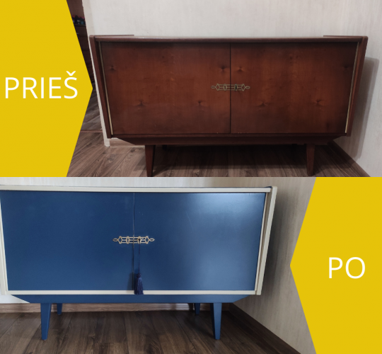 Pristatomas išskirtinių pasakojimų ciklas „#AšPats. Keičiu aplinką keisdamasis.“ – sužinokite, kaip seni baldai atgimsta naujai